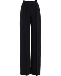 Brandon Maxwell - The Jax Wool-Silk Crepe Straight-Leg Pants - Lyst