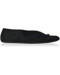 The Row - Fay Bow Wool Flats - Lyst