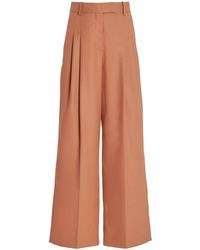 By Malene Birger - Cymbaria Twill Wide-leg Pants - Lyst