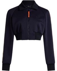 Etro - Cropped Scuba Track Jacket - Lyst