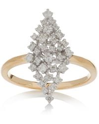 Yvonne Léon - 18k Yellow, White Gold Marquise Diamond Ring - Lyst