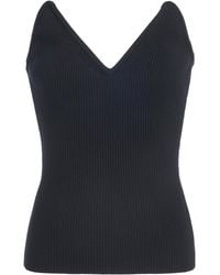 Coperni - Strapless Ribbed-knit Top - Lyst