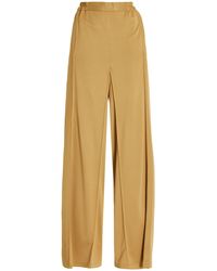 Bevza - Pin-tucked Crepe Wide-leg Trousers - Lyst