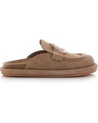 Moncler - Bell Suede Mules - Lyst