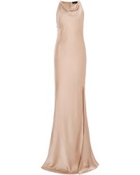 LAPOINTE - Satin Halter Gown - Lyst