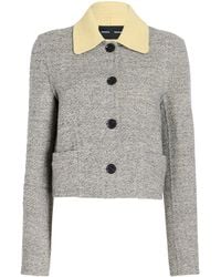 Proenza Schouler - Gaelle Cropped Wool-Blend Jacket - Lyst