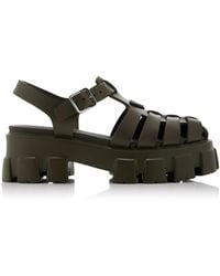 Prada - Monolith Rubber Fisherman Sandals - Lyst