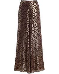 Alexis - Maxine Metallic Jacquard Wide-Leg Pants - Lyst
