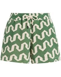 Oas - Drizzle Knit Cotton Shorts - Lyst