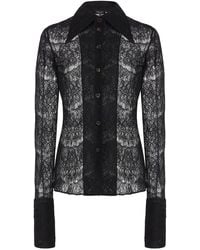 A.W.A.K.E. MODE - Fitted Lace Shirt - Lyst