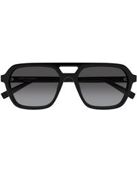 Saint Laurent - Aviator-Frame Acetate Sunglasses - Lyst