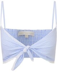 LoveShackFancy - Arvine Cotton Bra Top - Lyst