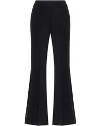 High Sport - Kickit Flared Diamond-jacquard Knit Pants - Lyst