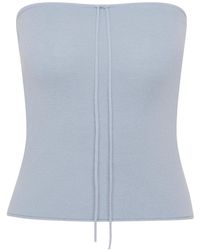 St. Agni - Wool Strapless Top - Lyst