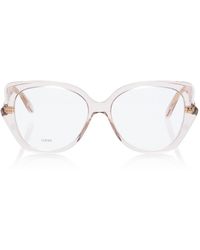 Loewe - Oversized Cat-Eye Acetate Glasses - Lyst