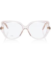 Loewe - Oversized Cat-Eye Acetate Glasses - Lyst