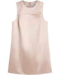 Posse - Chester Shift Satin Mini Dress - Lyst