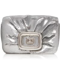 Roger Vivier - Viv Choc Sequined Leather Mini Bag - Lyst