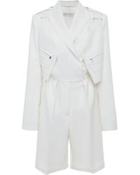 Max Mara Hello Cotton Playsuit - White