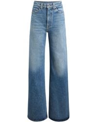 KHAITE - Dane High-Rise Stretch Flared Jeans - Lyst