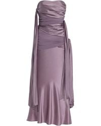 Christopher Esber - Knotted Silk Midi Dress - Lyst