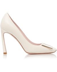 Roger Vivier - Belle Vivier Trompette Leather Pumps - Lyst