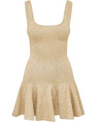 LoveShackFancy - Sarajane Sequined Mini Dress - Lyst