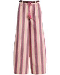 ILIO NEMA - Odin Striped Cotton Pants - Lyst