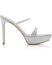 Gianvito Rossi - Exclusive Cannes Leather Platform Sandals - Lyst