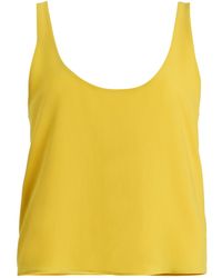 Leset - Ari Crepe Scoop Tank Top - Lyst