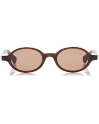 Bottega Veneta - Round-Frame Acetate Sunglasses - Lyst
