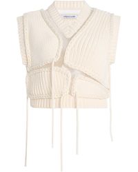 AISLING CAMPS - Tortoise Cotton-blend Vest - Lyst