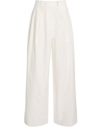 Jenni Kayne - Newport High-Rise Cotton Wide-Leg Pants - Lyst