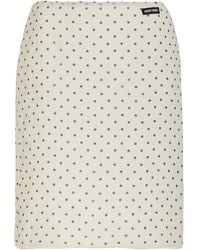 Miu Miu - Silk Chiffon Midi Skirt - Lyst