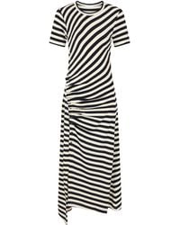 Rabanne - Gathered Wool-Blend Midi Dress - Lyst