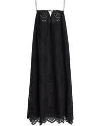 Matteau - Cotton Broderie Anglaise Midi Dress - Lyst