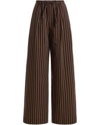 Closed - Cotton Seersucker Wide-Leg Pants - Lyst