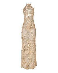 Andrea Almeida - Anna Crocheted Maxi Dress - Lyst