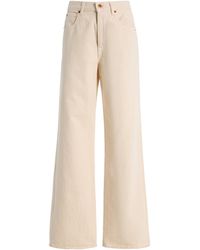 SLVRLAKE Denim - Grace Rigid High-Rise Wide-Leg Jeans - Lyst