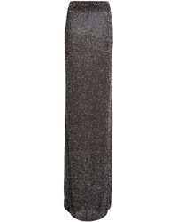 Balenciaga - Sequined Jersey Maxi Skirt - Lyst