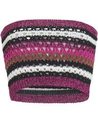 Valentino Garavani - Knit Cotton Crop Top - Lyst