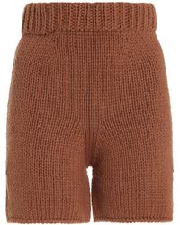 Nia Thomas - Paulo Knit-cotton Shorts - Lyst