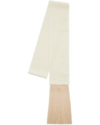 Maison Magdalena - Exclusive Brisa Slim Fringed Wool-cashmere Scarf - Lyst