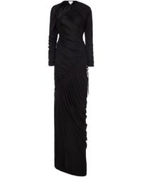 Bottega Veneta - Ruched Jersey Maxi Dress - Lyst