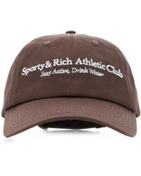 Sporty & Rich - Athletic Club Cotton Baseball Cap - Lyst