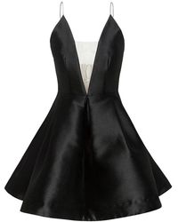 Alex Perry The Ciara Silk Bikini Crinoline Mini Dress - Black