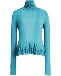 Ashlyn - Merritt Knit Peplum Turtleneck Top - Lyst