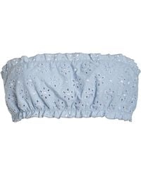 Juillet - Exclusive Lee Broderie Anglaise Bandeau Bikini Top - Lyst