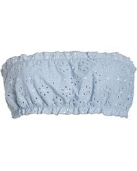 Juillet - Exclusive Lee Broderie Anglaise Bandeau Bikini Top - Lyst