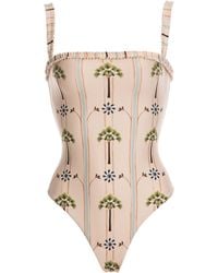 Agua Bendita - Limon Printed One-Piece Bathing Suit - Lyst